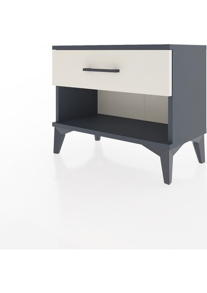 Arges Komodin Tek Çekmeceli 60X30X48 Antrasit-Aytaşı modelleri