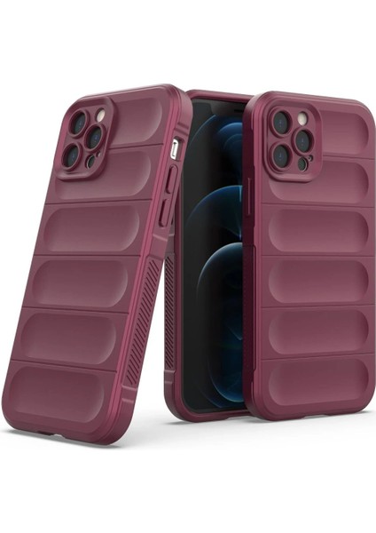 iPhone 12 Pro Kılıf Optimum Silikon - Bordo - MKR021424-7889 fiyatları