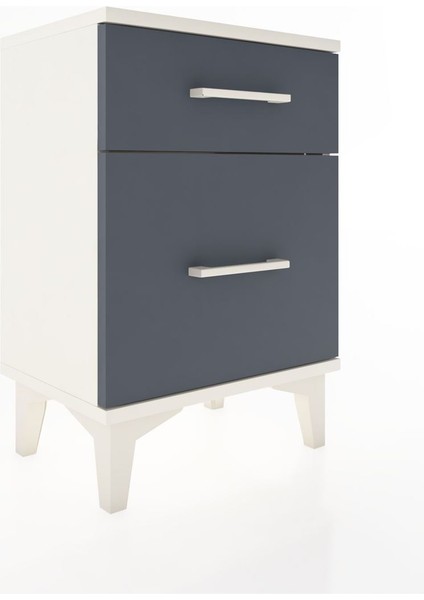 Arges Komodin 2 Çekmeceli 44X30X64 Aytaşı-Antrasit fiyatları