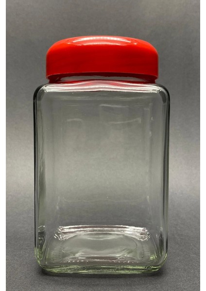 2 Lt Köşeli Cam Kavanoz -12623