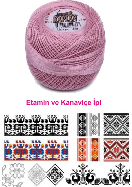 Kaplan Etamin ve Kanaviçe Ipi 8 No Kod/renk: 1002 - Royaleks fiyatları