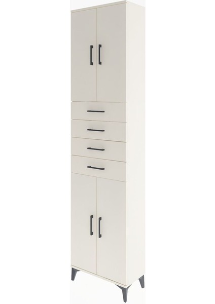 Arges Dolap 4 Raflı 4 Çekmeceli 4 Kapaklı 60X30X243 Aytaşı-Aytaşı modelleri