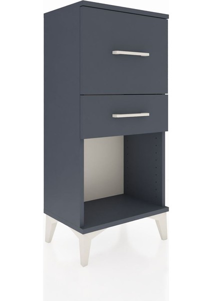 Arges Komodin 2 Çekmeceli 44X30X96 Antrasit-Antrasit fiyatları