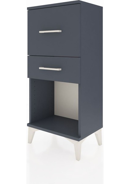 Arges Komodin 2 Çekmeceli 44X30X96 Antrasit-Antrasit modelleri