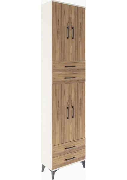 Arges Dolap 3 Raflı 4 Çekmeceli 4 Kapaklı 60X30X243 Aytaşı-Çam fiyatları