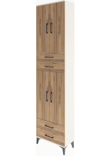 Arges Dolap 3 Raflı 4 Çekmeceli 4 Kapaklı 60X30X243 Aytaşı-Çam modelleri