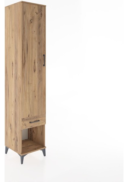 Hyperion Dolap 3 Raflı Tek Çekmeceli Tek Askılı 44X44X221 Çam-Çam fiyatları