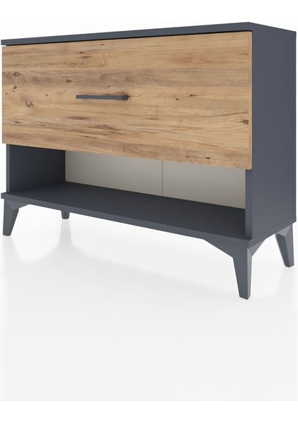 Arges Şifonyer Tek Çekmeceli 88X30X64 Antrasit-Çam modelleri