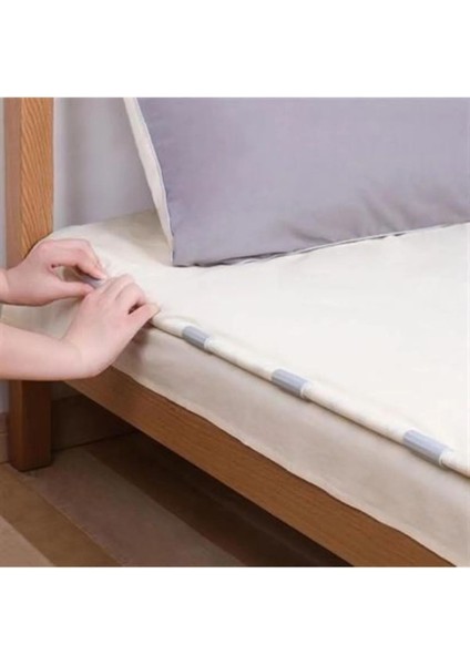 12 Adet Çok Amaçlı Çarşaf Tutucu, Sabitleyici, Kaydırmaz Nevresim Örtü Düzenleyici Klipsler indirimleri