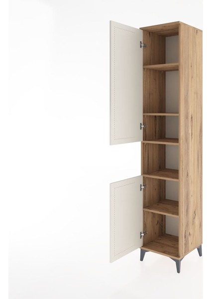 Hyperion Dolap 5 Raflı 2 Kapaklı 44X44X221 Çam-Aytaşı fırsatları