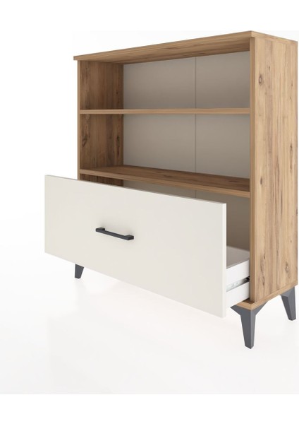 Arges Şifonyer 2 Raflı Tek Çekmeceli 88X30X96 Çam-Aytaşı fırsatları