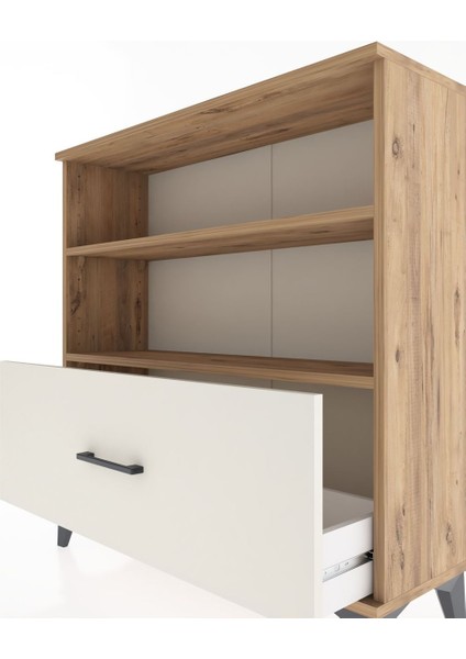 Arges Şifonyer 2 Raflı Tek Çekmeceli 88X30X96 Çam-Aytaşı indirimleri