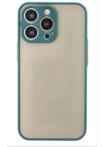 iPhone 15 Pro Max Kılıf Montreal Silikon Kapak - Yeşil - MKR025293-6300