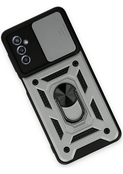 Samsung Galaxy M52 5g Kılıf Pars Lens Yüzüklü Silikon - Gümüş - MKR023984-1541 modelleri