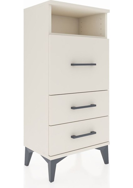 Arges Komodin Tek Raflı 3 Çekmeceli 44X30X96 Aytaşı-Aytaşı fiyatları