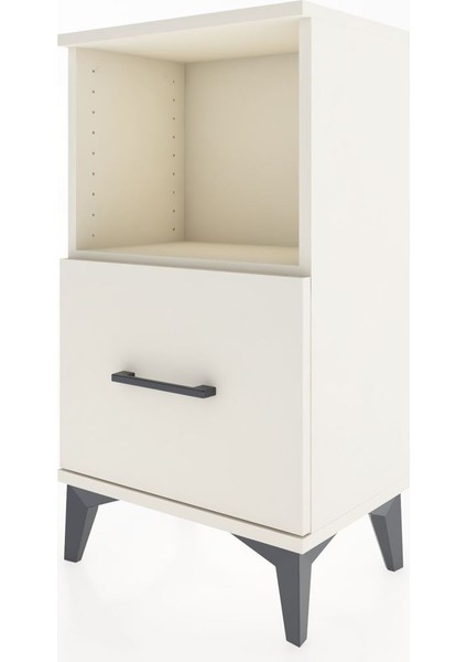 Arges Komodin Tek Raflı Tek Çekmeceli 44X30X80 Aytaşı-Aytaşı indirimleri