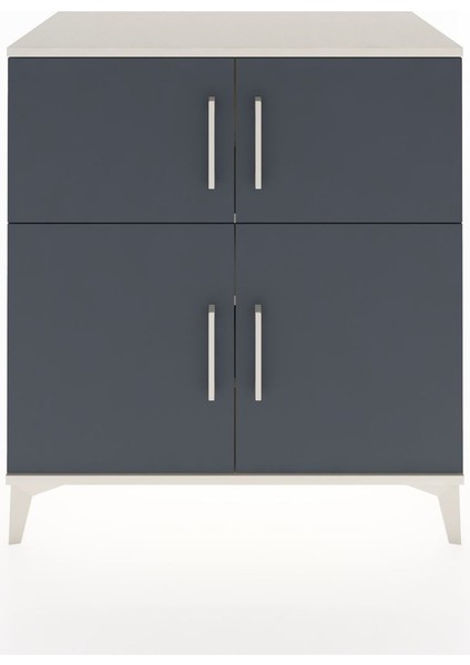 Hyperion Şifonyer 4 Raflı 4 Kapaklı 88X44X96 Aytaşı-Antrasit