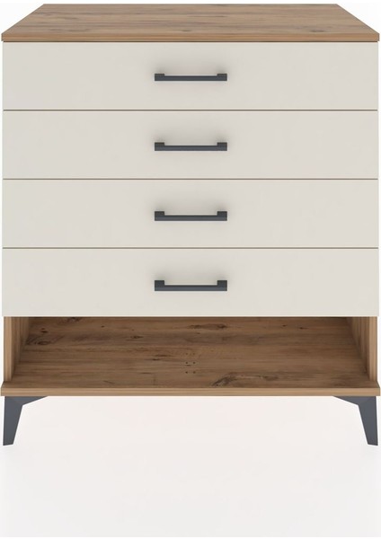 Hyperion Şifonyer 4 Çekmeceli 88X44X96 Çam-Aytaşı