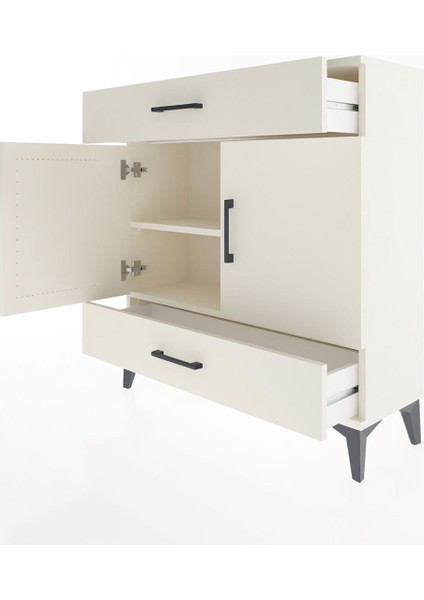 Arges Şifonyer 2 Raflı 2 Çekmeceli 2 Kapaklı 88X30X96 Aytaşı-Aytaşı fırsatları