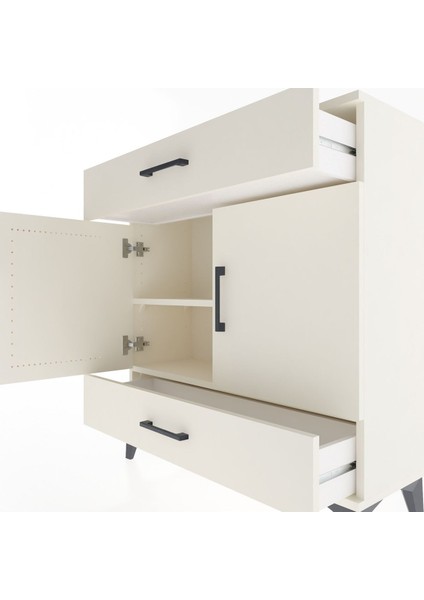 Arges Şifonyer 2 Raflı 2 Çekmeceli 2 Kapaklı 88X30X96 Aytaşı-Aytaşı indirimleri