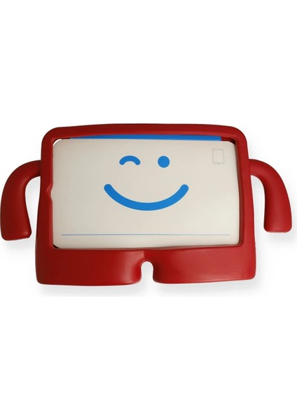 iPad 4 9.7 Kılıf Karakter Tablet Silikon - Kırmızı - MKR021135-7807