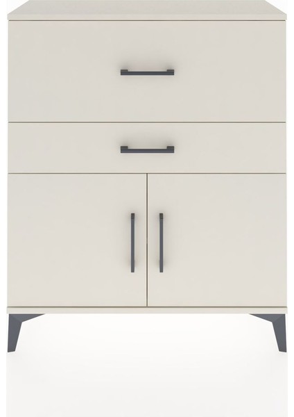 Arges Şifonyer Tek Raflı 2 Çekmeceli 2 Kapaklı 88X30X106 Aytaşı-Aytaşı