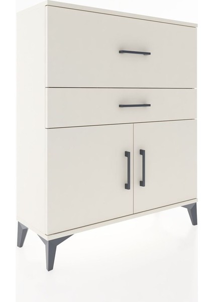 Arges Şifonyer Tek Raflı 2 Çekmeceli 2 Kapaklı 88X30X106 Aytaşı-Aytaşı fiyatları