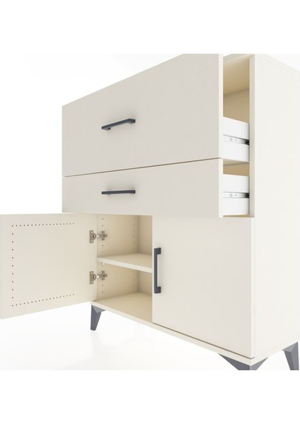 Arges Şifonyer Tek Raflı 2 Çekmeceli 2 Kapaklı 88X30X106 Aytaşı-Aytaşı indirimleri