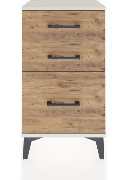 Arges Komodin 3 Çekmeceli 44X30X80 Aytaşı-Çam fiyatları