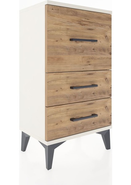 Arges Komodin 3 Çekmeceli 44X30X80 Aytaşı-Çam modelleri