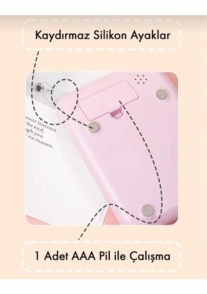 Renkli Hesap Makinesi 12 Haneli Yuvarlak Tuşlu Pembe Renk Hesap Makinesi fiyatları