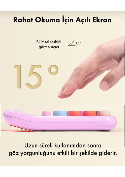 Renkli Hesap Makinesi 12 Haneli Yuvarlak Tuşlu Pembe Renk Hesap Makinesi fırsatları