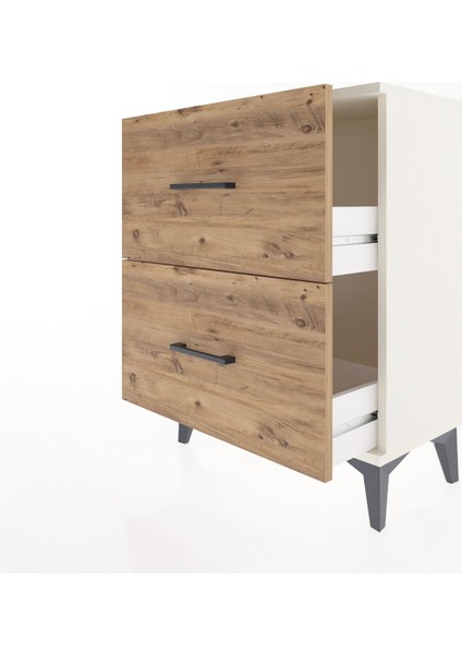 Arges Komodin 2 Çekmeceli 60X30X80 Aytaşı-Çam fırsatları