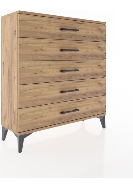 Arges Şifonyer 5 Çekmeceli 88X30X96 Çam-Çam fiyatları