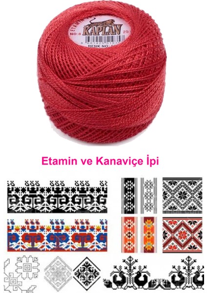 Kaplan Etamin ve Kanaviçe Ipi 8 No Kod/renk: 666 - Royaleks fiyatları