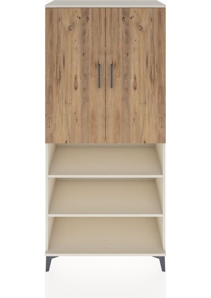 Hyperion Dolap 5 Raflı 2 Kapaklı 88X44X195 Aytaşı-Çam