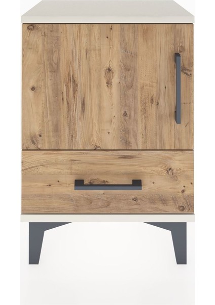 Arges Komodin 2 Raflı Tek Kapaklı 44X30X64 Aytaşı-Çam
