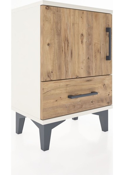 Arges Komodin 2 Raflı Tek Kapaklı 44X30X64 Aytaşı-Çam fiyatları