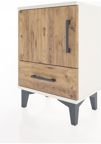 Arges Komodin 2 Raflı Tek Kapaklı 44X30X64 Aytaşı-Çam modelleri