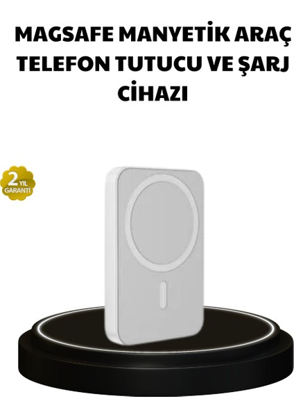 Manyetik Kablosuz Powerbank – iPhone 12/13/14/15 Uyumlu, Hızlı Şarjlı, Ultra Hafif