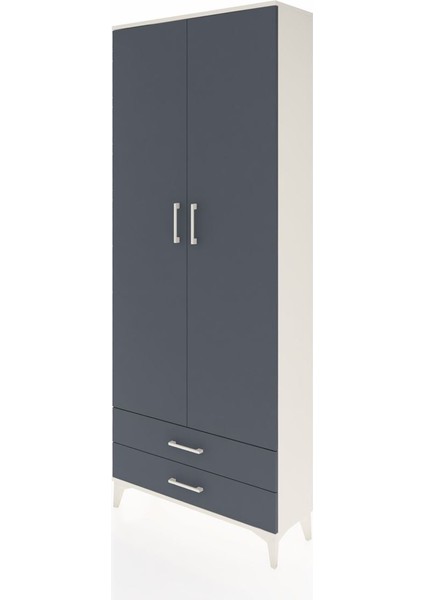Arges Dolap 5 Raflı 2 Çekmeceli 2 Kapaklı 88X30X221 Aytaşı-Antrasit modelleri
