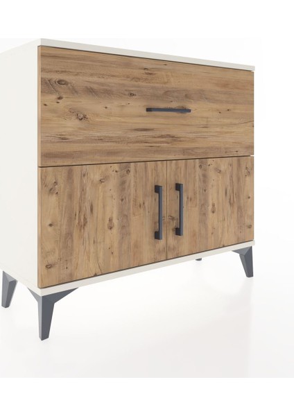 Arges Şifonyer Tek Raflı Tek Çekmeceli 2 Kapaklı 88X30X80 Aytaşı-Çam fiyatları