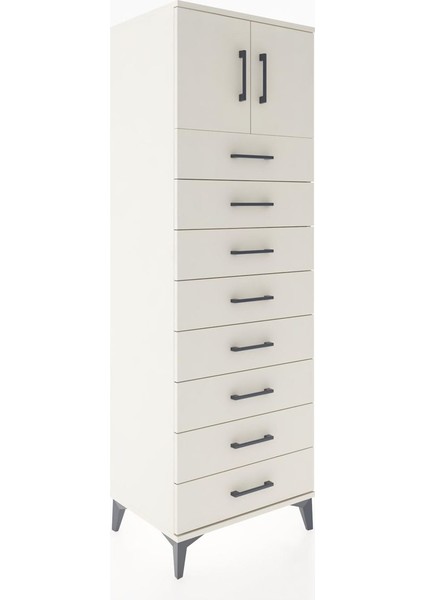 Hyperion Dolap Tek Raflı 8 Çekmeceli 2 Kapaklı 60X44X182 Aytaşı-Aytaşı fiyatları