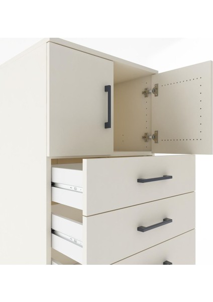 Hyperion Dolap Tek Raflı 8 Çekmeceli 2 Kapaklı 60X44X182 Aytaşı-Aytaşı indirimleri