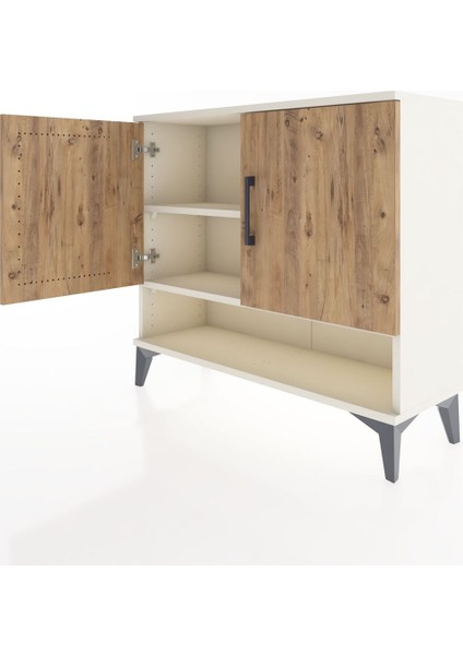 Arges Şifonyer 2 Raflı 2 Kapaklı 88X30X80 Aytaşı-Çam fırsatları