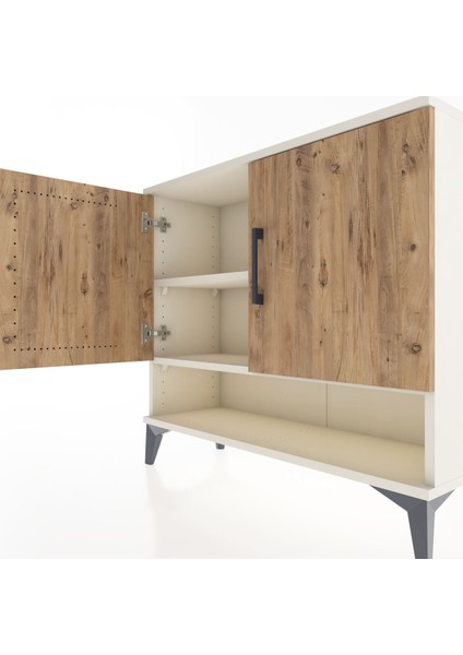 Arges Şifonyer 2 Raflı 2 Kapaklı 88X30X80 Aytaşı-Çam indirimleri