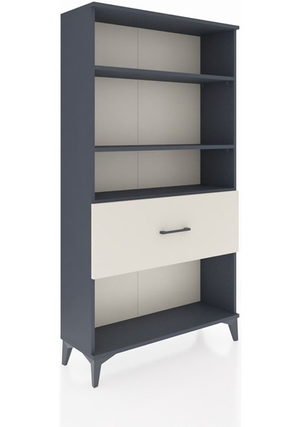 Arges Dolap 3 Raflı Tek Çekmeceli 88X30X163 Antrasit-Aytaşı fiyatları