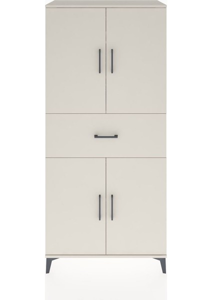 Hyperion Dolap 4 Raflı Tek Çekmeceli 4 Kapaklı 88X44X195 Aytaşı-Aytaşı