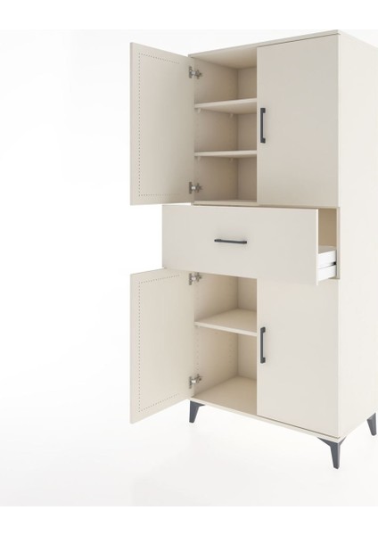 Hyperion Dolap 4 Raflı Tek Çekmeceli 4 Kapaklı 88X44X195 Aytaşı-Aytaşı fırsatları