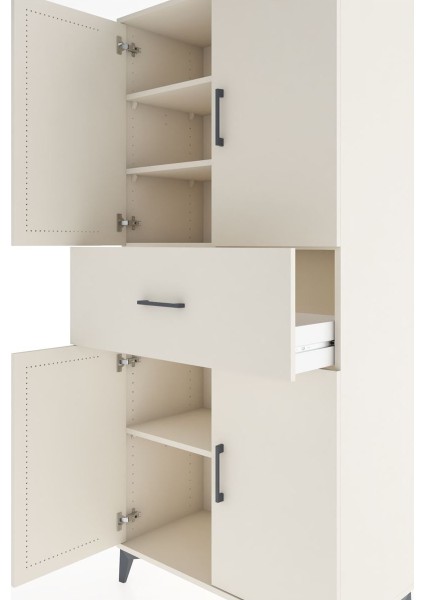 Hyperion Dolap 4 Raflı Tek Çekmeceli 4 Kapaklı 88X44X195 Aytaşı-Aytaşı indirimleri